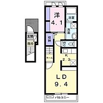 グレイスヴィオラ 203 ｜ 山口県防府市迫戸町（賃貸アパート1LDK・2階・40.09㎡） その2