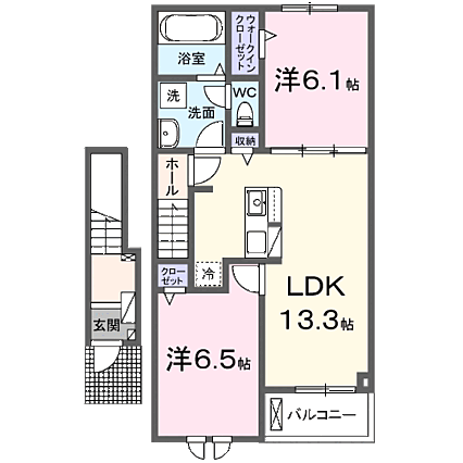 グランフラーヴ勝間B_間取り_0