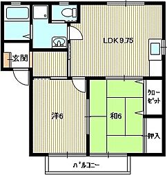 グランメゾンY 2LDKの間取図画像
