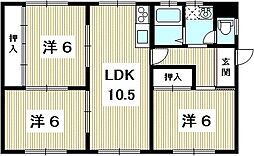 エトワール植松 3LDKの間取図画像