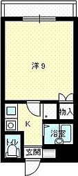 トリアノン・ジュネ 1Kの間取図画像