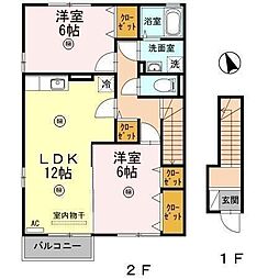 ファミリエC 2LDKの間取図画像