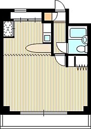 仁井令ハイツ ワンルームの間取図画像