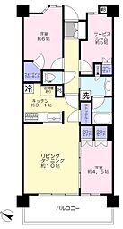 ライオンズふじみ野グランテラス 2SLDKの間取図画像