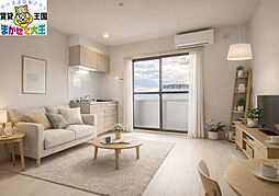 長崎電気軌道1系統 昭和町通駅 徒歩7分の賃貸アパート 3階1LDKのリビング/ダイニング