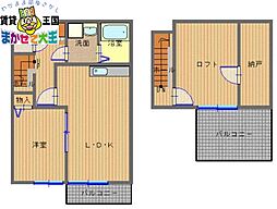 メルフィーズ・茂里町 1SLDKの間取図画像