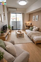 Eminare 4階1Kのリビング/ダイニング