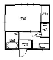 上西山ハイツ 103 ｜ 長崎県長崎市上西山町（賃貸アパート1K・1階・20.00㎡） その2