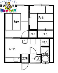 有田アパート 2階/-