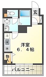 エクセレントＲ＆Ｋ 4階ワンルームの間取り