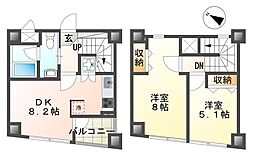 東亜建設第6ビル 2DKの間取図画像