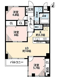 間取図画像 3LDK