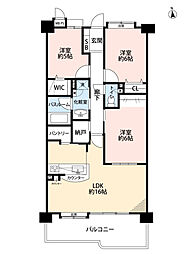 ライオンズガーデン惟信町 3SLDKの間取図画像