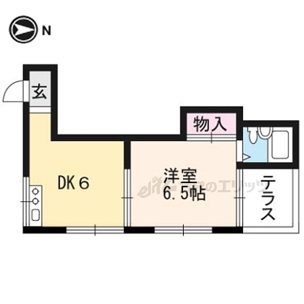 リバーサイド二条 102｜京都府京都市左京区川端通夷川通東入る大文字町(賃貸アパート1DK・1階・25.11㎡)の写真 その2