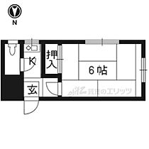 京都府京都市左京区下鴨宮崎町（賃貸アパート1K・3階・15.00㎡） その2