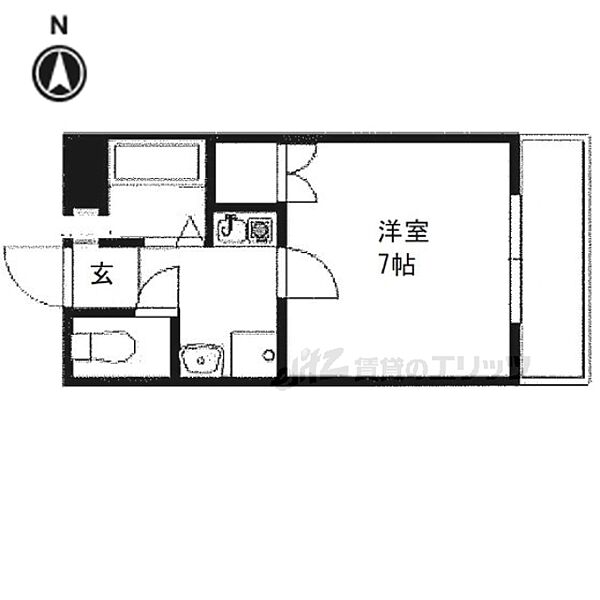 グレーシー西ノ京 310｜京都府京都市中京区西ノ京銅駝町(賃貸マンション1K・3階・22.03㎡)の写真 その2