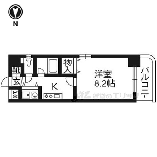 マジェスティ 206｜京都府京都市下京区七条御所ノ内南町(賃貸マンション1K・2階・26.10㎡)の写真 その2