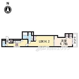 STAR T 2階1LDKの間取り