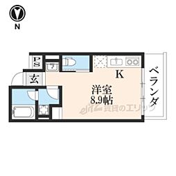 mahia・SUN-YOU ワンルームの間取図画像