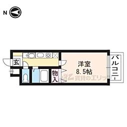 レ・タン・ドゥ・ラ・メールCK4 1Kの間取図画像