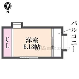 六重奏 ワンルームの間取図画像