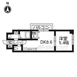エスペランス中井2 1LDKの間取図画像