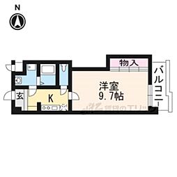 メゾンフェアリー 1Kの間取図画像