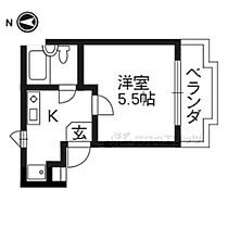 シャトレー藤井 302 ｜ 京都府京都市右京区西院東今田町（賃貸マンション1K・3階・15.00㎡） その2