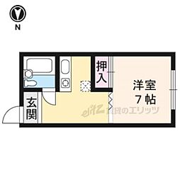 京阪本線 出町柳駅 バス7分 銀閣寺道下車 徒歩1分の賃貸マンション 3階1Kの間取り