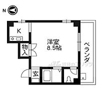 コーチヒルズ 202 ｜ 京都府京都市左京区北白川上別当町（賃貸マンション1K・2階・23.30㎡） その2