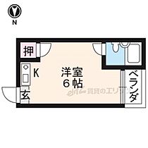 京都府京都市左京区北白川下池田町（賃貸アパート1R・1階・13.00㎡） その2