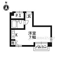 京都府京都市左京区下鴨松原町（賃貸マンション1R・3階・17.00㎡） その2