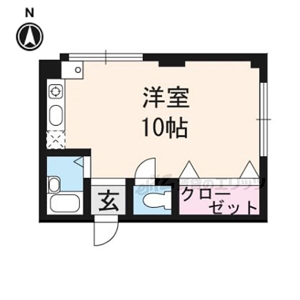 京都府京都市下京区西木屋町通七条上る新日吉町(賃貸マンション1R・3階・25.92㎡)の写真 その2