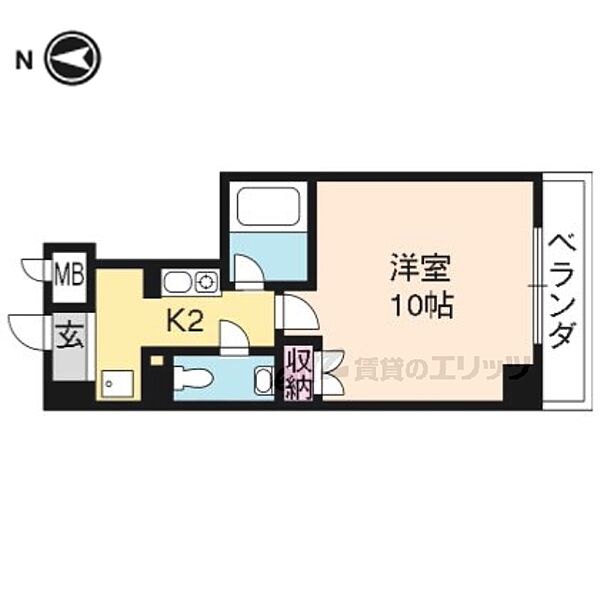 京都府京都市下京区四条通油小路東入傘鉾町(賃貸マンション1K・4階・28.08㎡)の写真 その2