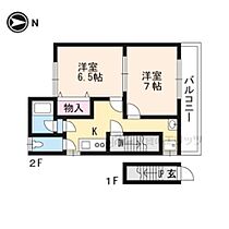 京都府京都市左京区吉田上大路町（賃貸一戸建2K・2階・21.81㎡） その2