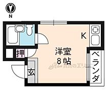 京都府京都市左京区北白川久保田町（賃貸マンション1R・2階・18.00㎡） その2