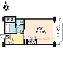 京都府京都市北区紫野南舟岡町（賃貸マンション1K・5階・30.85㎡） その2