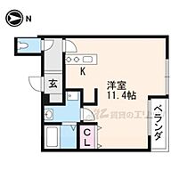 京都府京都市左京区田中高原町（賃貸マンション1R・1階・29.03㎡） その2