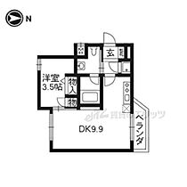 Ｐａｒｋ　Ｓｉｄｅ　Ｍｉｂｕ　ａｎｎｅｘ 304 ｜ 京都府京都市下京区夷馬場町（賃貸マンション1LDK・3階・30.22㎡） その2