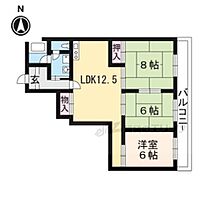 京都府京都市中京区西ノ京小堀池町（賃貸マンション3LDK・1階・76.45㎡） その2