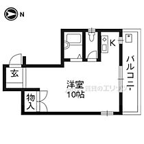 京都府京都市左京区北白川上別当町（賃貸マンション1K・3階・26.20㎡） その1