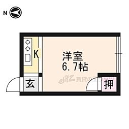 メゾン・リーベ ワンルームの間取図画像