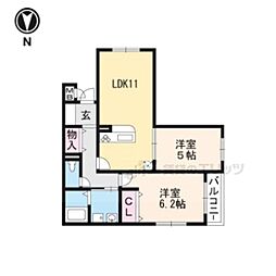 間取図画像 2LDK