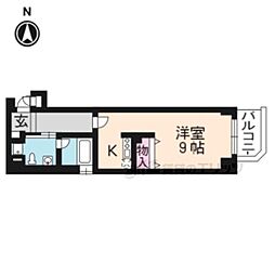 SHICATAONZEBLDG 1Kの間取図画像