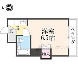 光陽ハイツ 1Kの間取図画像