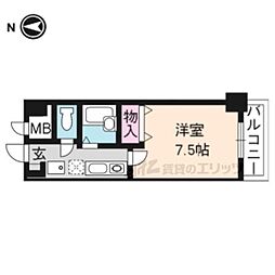 GARB 1Kの間取図画像