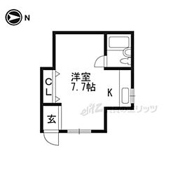 ハイム・ユーゲント ワンルームの間取図画像
