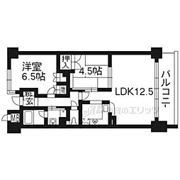 イーグルコート三条京阪 2LDKの間取図画像