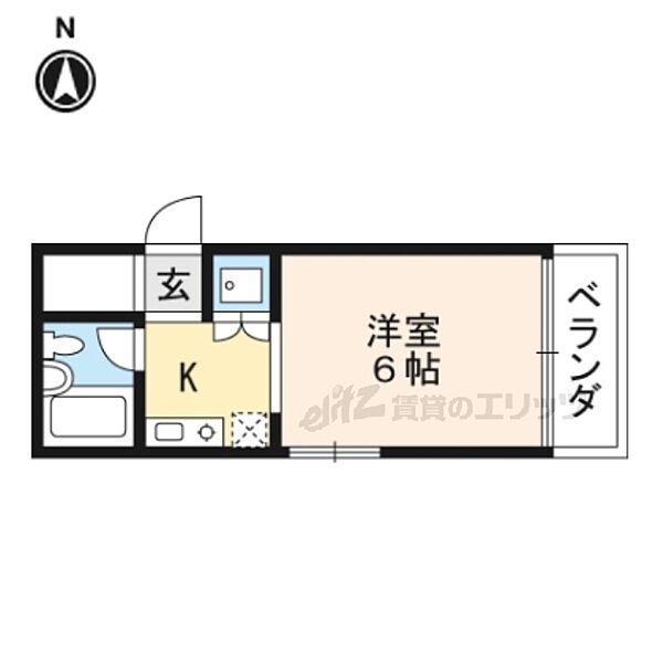 クリスタルハイツ 303｜京都府京都市東山区本町４丁目(賃貸マンション1K・3階・14.70㎡)の写真 その2