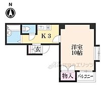 京都府京都市東山区一橋宮ノ内町（賃貸マンション1K・1階・19.50㎡） その2